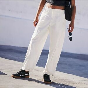 Free People White Cargos